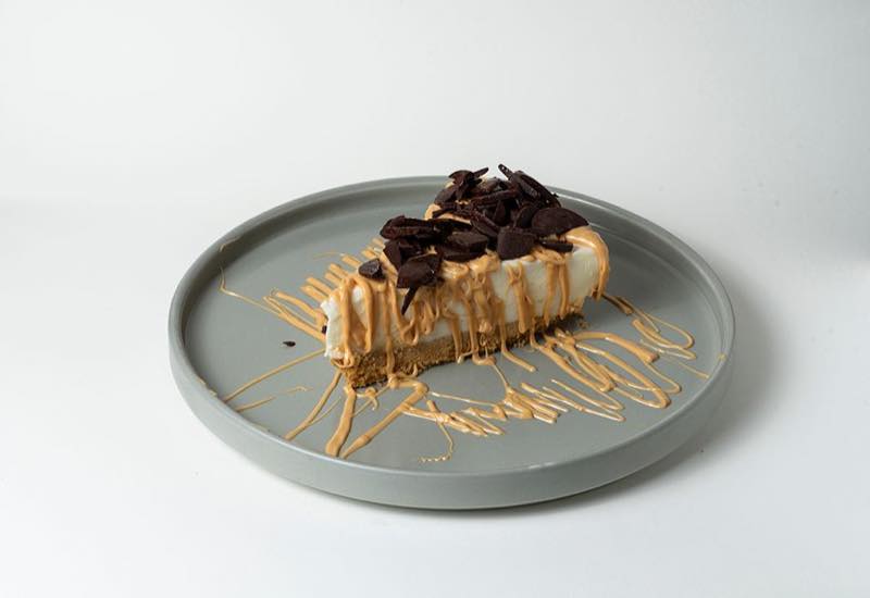 Peanut Butter Cheesecake: peanut butter and dark chocolate chips